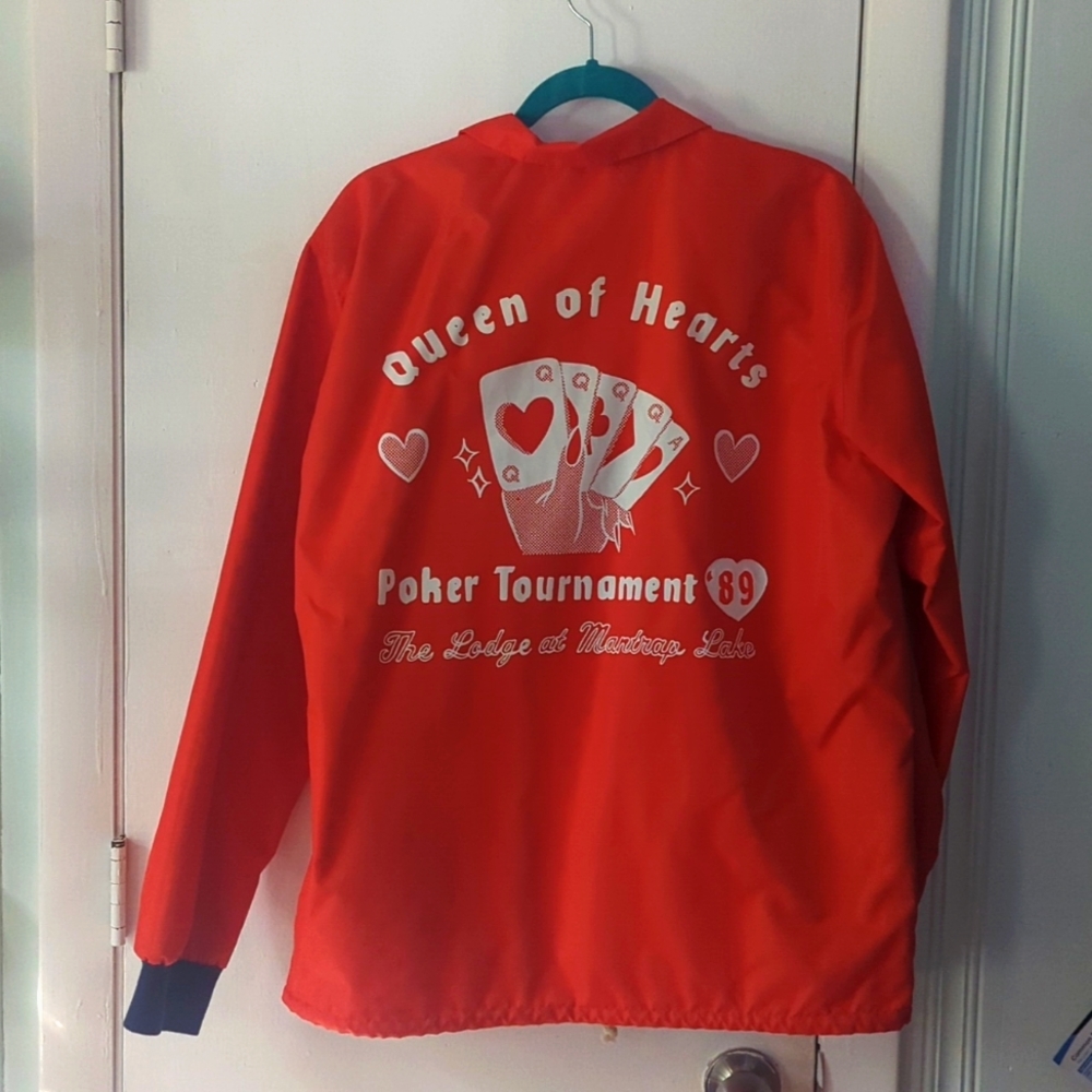 EUC Tuesday Bassen/ Tuesday of California sz L Queen of Hearts Jacket - Picture 4 of 9